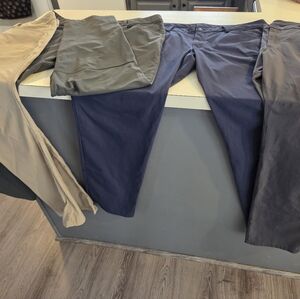 Men's Casual Pants - Navy, Olive, Grey and Khaki